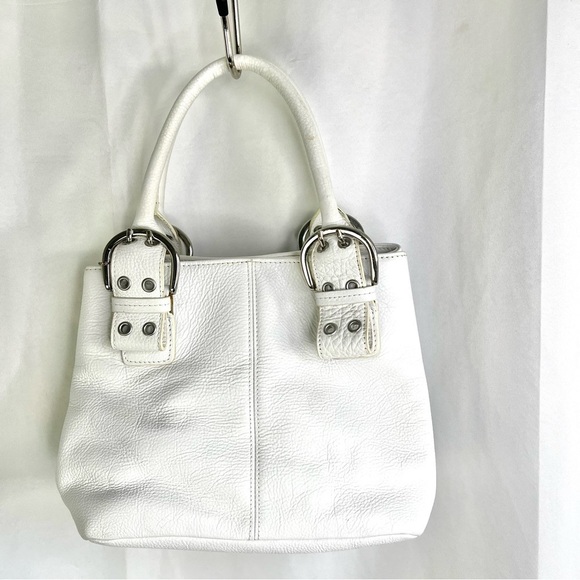 TIGNANELLO WHITE LEATHER BAG MINI BAG Y2K HANDBAG - Picture 5 of 14